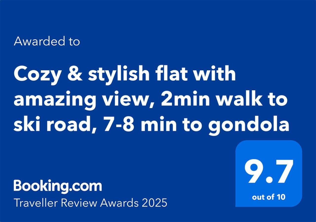 Cozy & Stylish Flat With Amazing View, 2Min Walk To Ski Road, 7-8 Min To Gondola 반스코 외부 사진